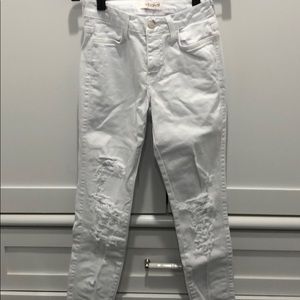 White Distressed Jeans
